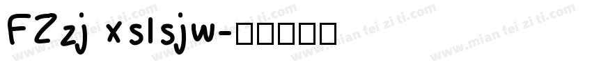 FZzj xslsjw字体转换
